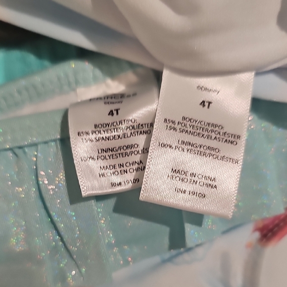 Disney Sparkling Blue and White Swimsuit Set - Picture 4 of 7